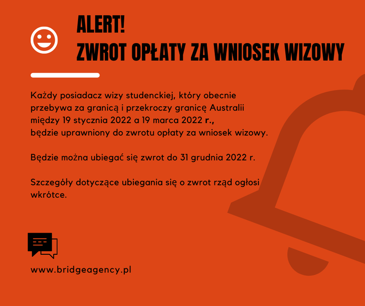 #Australia #dobrze_poinformowani #well_informed ZWROT OPŁATY ZA WNIOSEK WIZOWY